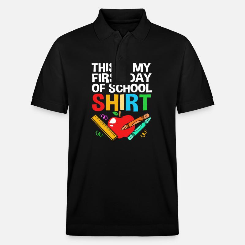 Erstklässler - Stanley/Stella Unisex Bio-Poloshirt PREPSTER - Schwarz