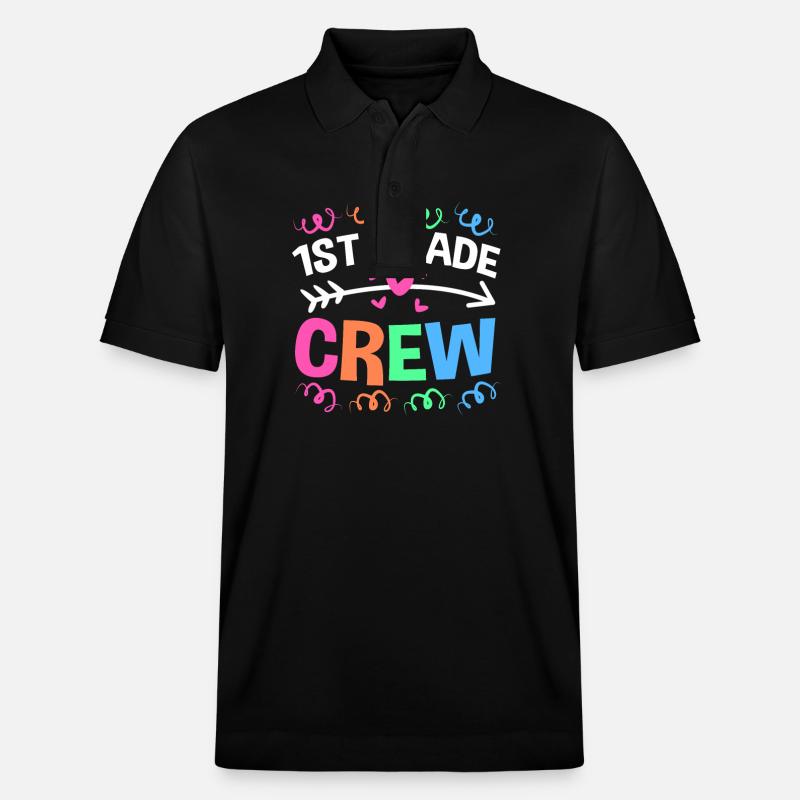 Erstklässler - Stanley/Stella Unisex Bio-Poloshirt PREPSTER - Schwarz