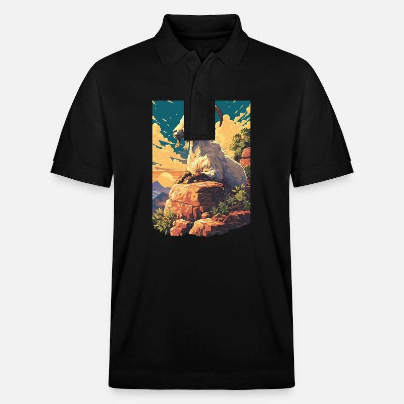 Ziegen Ziege - Stanley/Stella Unisex Bio-Poloshirt PREPSTER - Schwarz