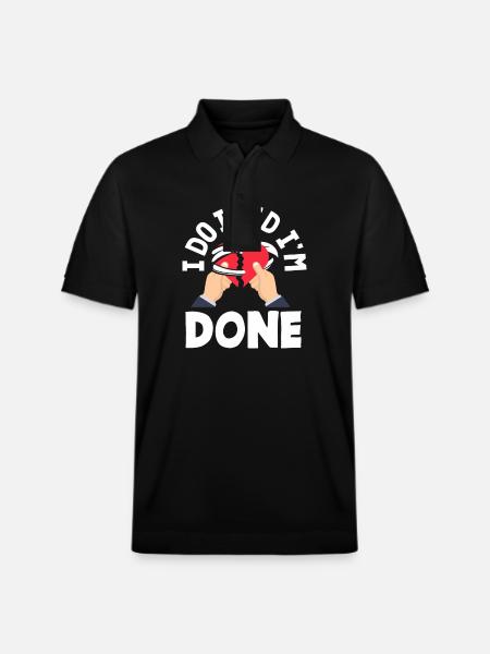 Jeg har det, jeg har det, jeg er færdig med det - Stanley/Stella PREPSTER økologisk unisex poloshirt - sort