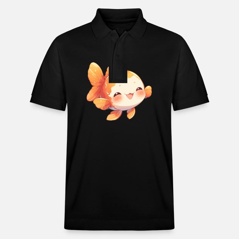 Goldfische Goldfisch - Stanley/Stella Unisex Bio-Poloshirt PREPSTER - Schwarz