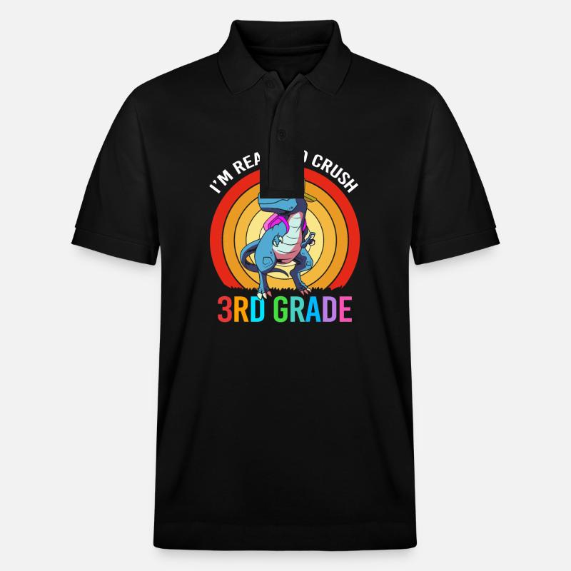 3. Klasse - Stanley/Stella Unisex Bio-Poloshirt PREPSTER - Schwarz