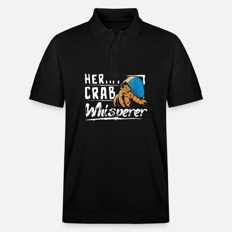 hermit crab whisperer - Stanley/Stella Unisex Bio-Poloshirt PREPSTER - Schwarz