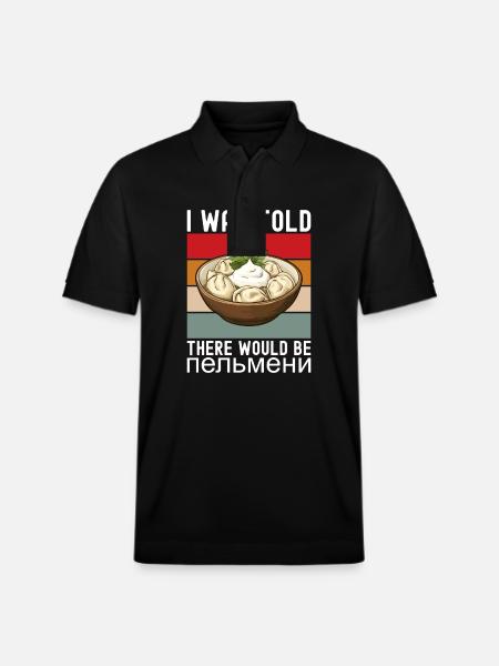 Pelmeni Cuisine russe - Polo PREPSTER bio Stanley/Stella Unisexe - noir