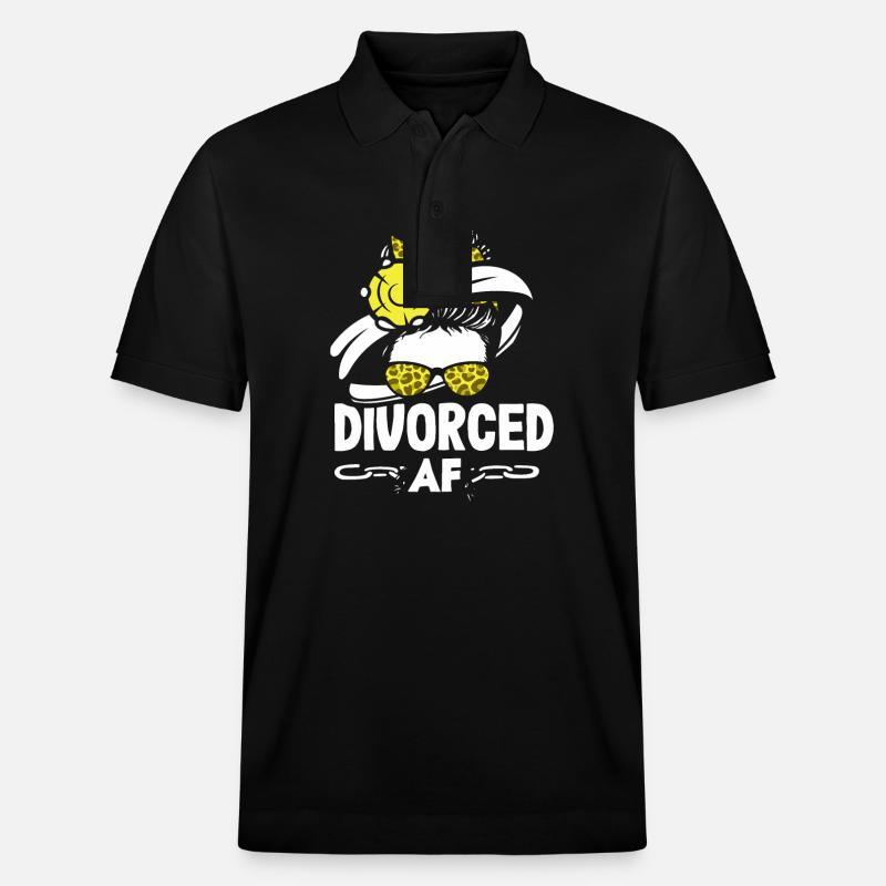 Divorced Bold Statement Scheidung - Stanley/Stella Unisex Bio-Poloshirt PREPSTER - Schwarz