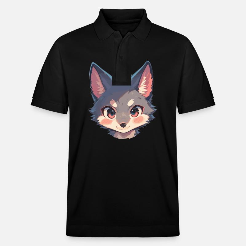 Renards gris Renard gris - Polo PREPSTER bio Stanley/Stella Unisexe - noir