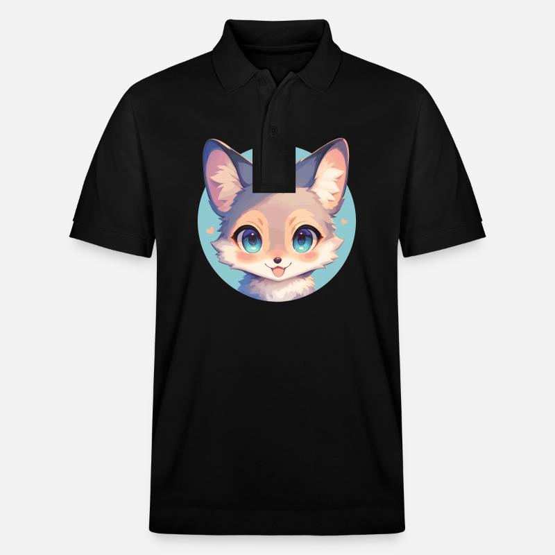 Renards gris Renard gris - Polo PREPSTER bio Stanley/Stella Unisexe - noir