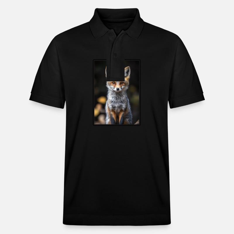Renards gris Renard gris - Polo PREPSTER bio Stanley/Stella Unisexe - noir