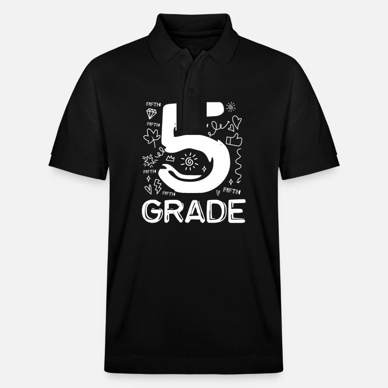 5. Klasse - Stanley/Stella Unisex Bio-Poloshirt PREPSTER - Schwarz
