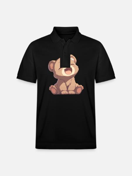 grizzly bears Grizzly bear - Stanley/Stella Unisex Organic Polo Shirt PREPSTER - black