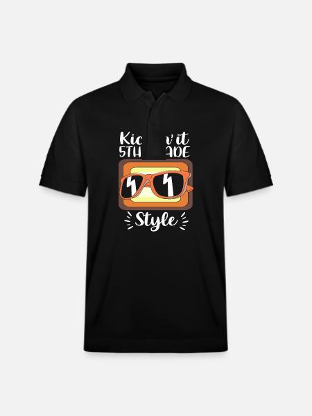 5th Grade - Stanley/Stella Unisex Organic Polo Shirt PREPSTER - black