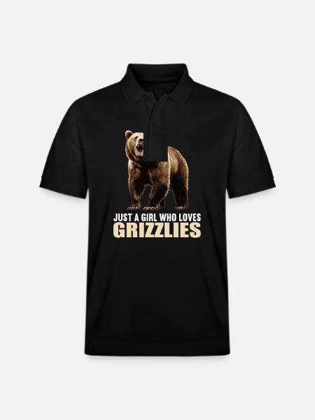 grizzly bears Grizzly bear - Stanley/Stella Unisex Organic Polo Shirt PREPSTER - black