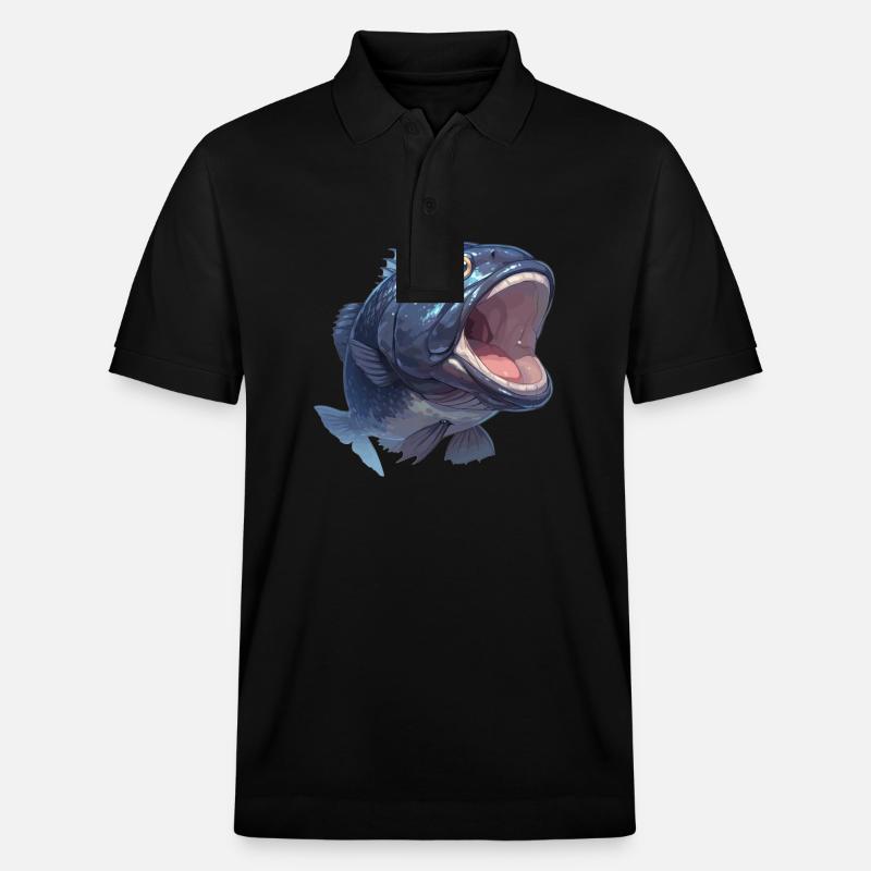 Zackenbarsche Zackenbarsch - Stanley/Stella Unisex Bio-Poloshirt PREPSTER - Schwarz