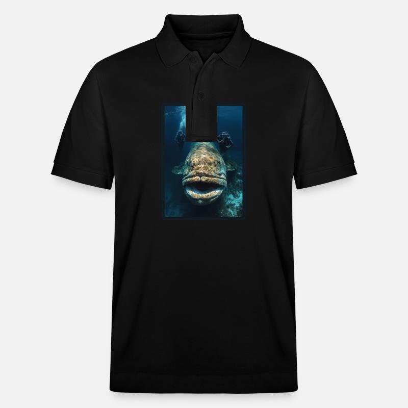 Zackenbarsche Zackenbarsch - Stanley/Stella Unisex Bio-Poloshirt PREPSTER - Schwarz