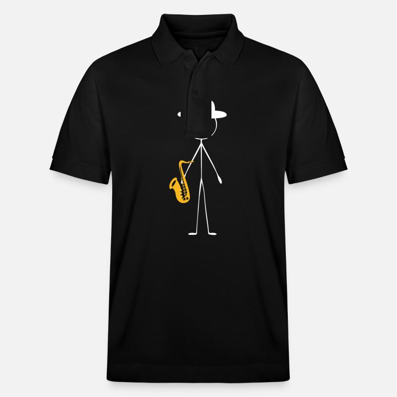 Saxophone Saxophone Guy - Polo PREPSTER bio Stanley/Stella Unisexe - noir