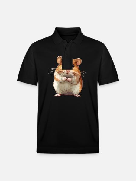 Hamster - Stanley/Stella Unisex Bio-Poloshirt PREPSTER - Schwarz