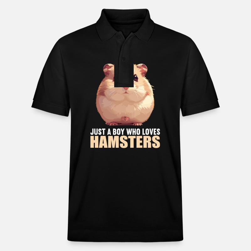 Hamster - Stanley/Stella Unisex Bio-Poloshirt PREPSTER - Schwarz