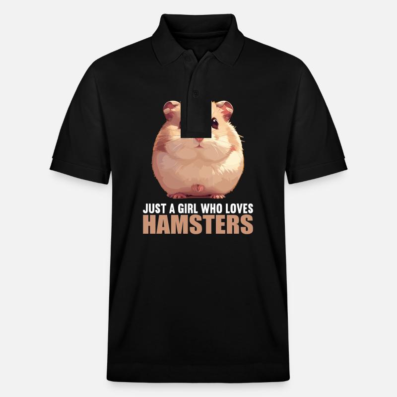 Hamster - Stanley/Stella Unisex Bio-Poloshirt PREPSTER - Schwarz