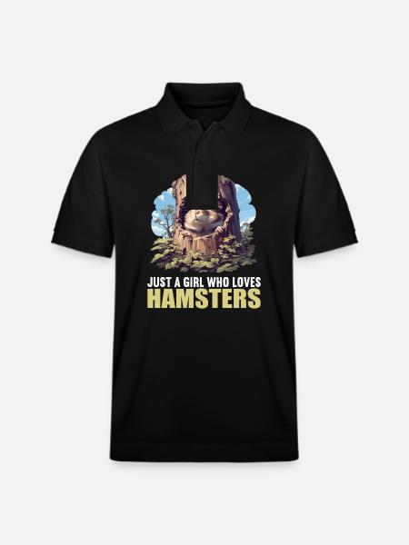 Hamster - Stanley/Stella Unisex Bio-Poloshirt PREPSTER - Schwarz