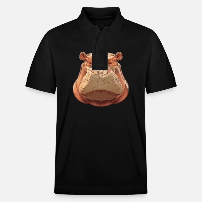 Hippopotame Hippopotame - Polo PREPSTER bio Stanley/Stella Unisexe - noir