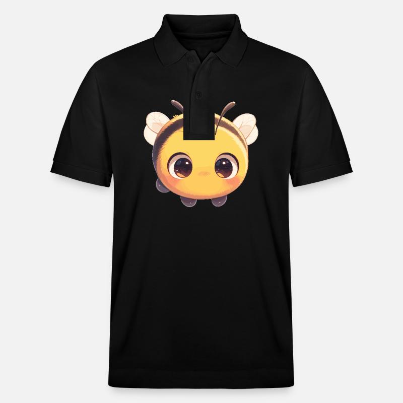 Bienen Biene - Stanley/Stella Unisex Bio-Poloshirt PREPSTER - Schwarz