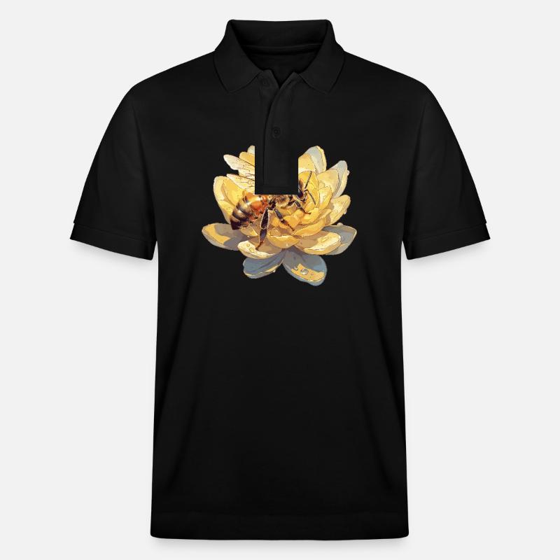 Bienen Biene - Stanley/Stella Unisex Bio-Poloshirt PREPSTER - Schwarz