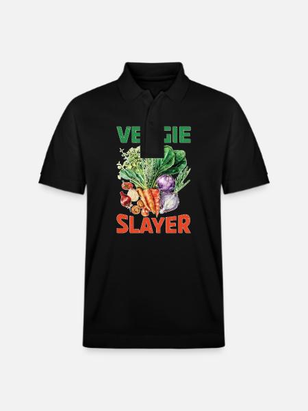Veggie Slayer - Stanley/Stella Unisex Bio-Poloshirt PREPSTER - Schwarz