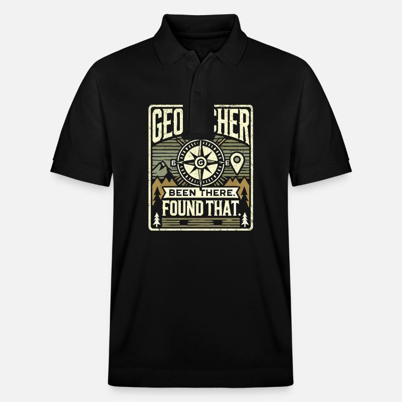 Geocacher Been There Found That - Stanley/Stella Unisex Bio-Poloshirt PREPSTER - Schwarz