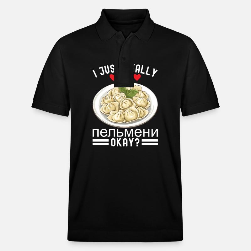 Pelmeni Cuisine russe - Polo PREPSTER bio Stanley/Stella Unisexe - noir