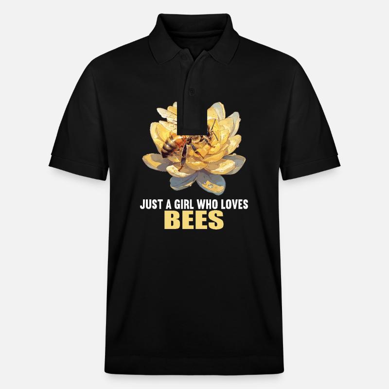 Bienen Biene - Stanley/Stella Unisex Bio-Poloshirt PREPSTER - Schwarz