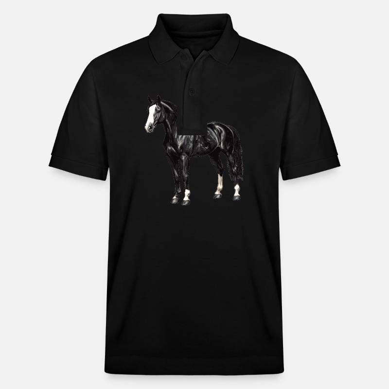 Chevaux Cheval - Polo PREPSTER bio Stanley/Stella Unisexe - noir