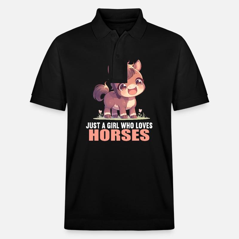 Chevaux Cheval - Polo PREPSTER bio Stanley/Stella Unisexe - noir