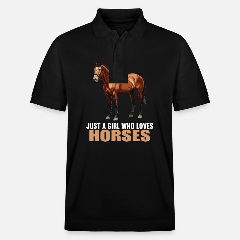 Chevaux Cheval - Polo PREPSTER bio Stanley/Stella Unisexe - noir