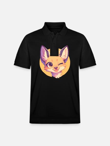 Jackals Jackal - Stanley/Stella Unisex Organic Polo Shirt PREPSTER - black