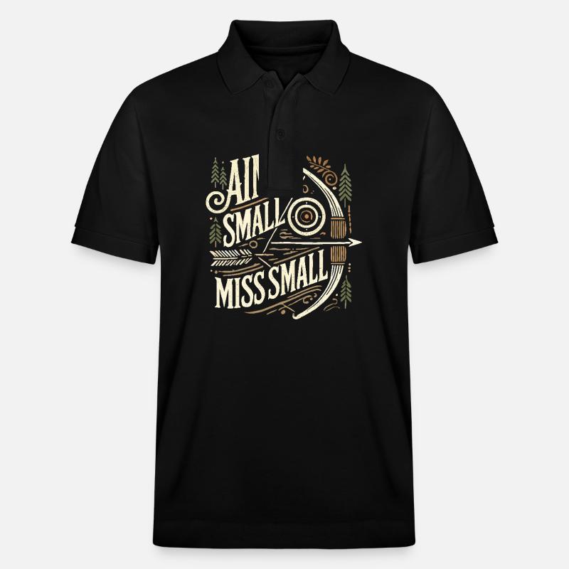 Aim Small Miss Small - Stanley/Stella Unisex Bio-Poloshirt PREPSTER - Schwarz
