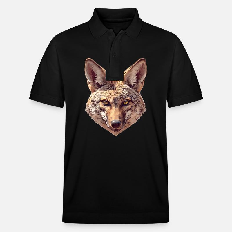Schakale Schakal - Stanley/Stella Unisex Bio-Poloshirt PREPSTER - Schwarz