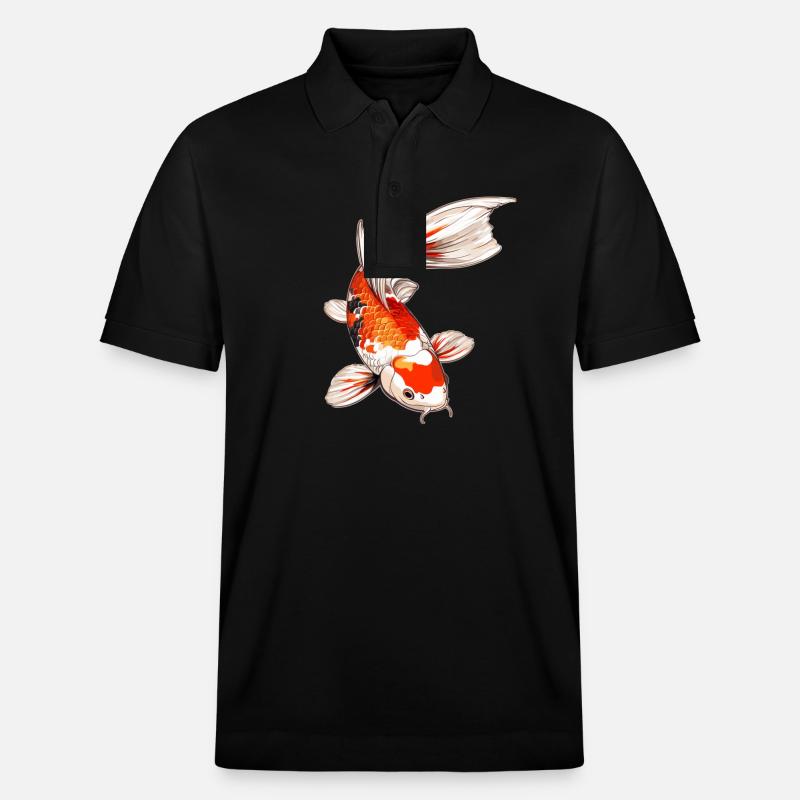 Kois Koi Karpfen - Stanley/Stella Unisex Bio-Poloshirt PREPSTER - Schwarz