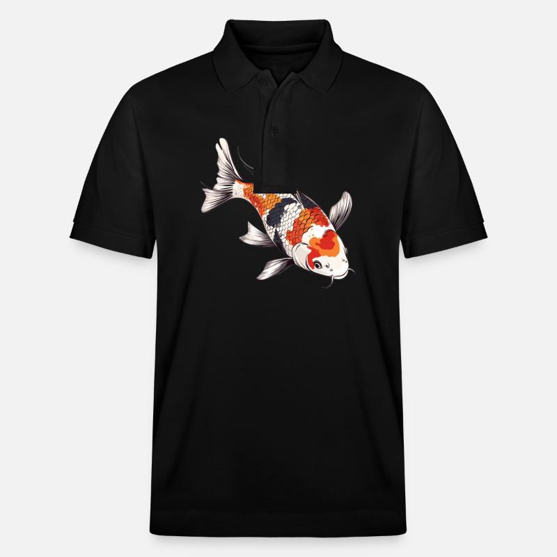 Kois Koi Karpfen - Stanley/Stella Unisex Bio-Poloshirt PREPSTER - Schwarz