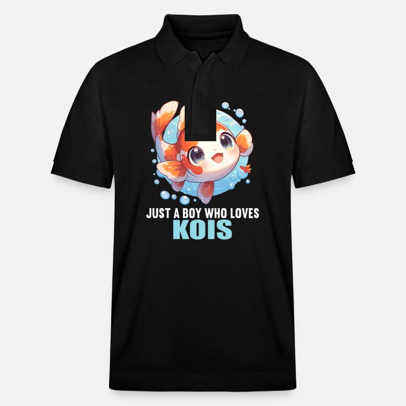 Koi Koi Carpe - Polo PREPSTER bio Stanley/Stella Unisexe - noir