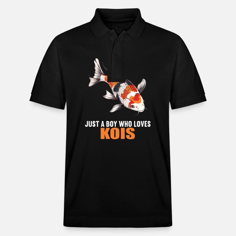 Koi Koi Carpe - Polo PREPSTER bio Stanley/Stella Unisexe - noir