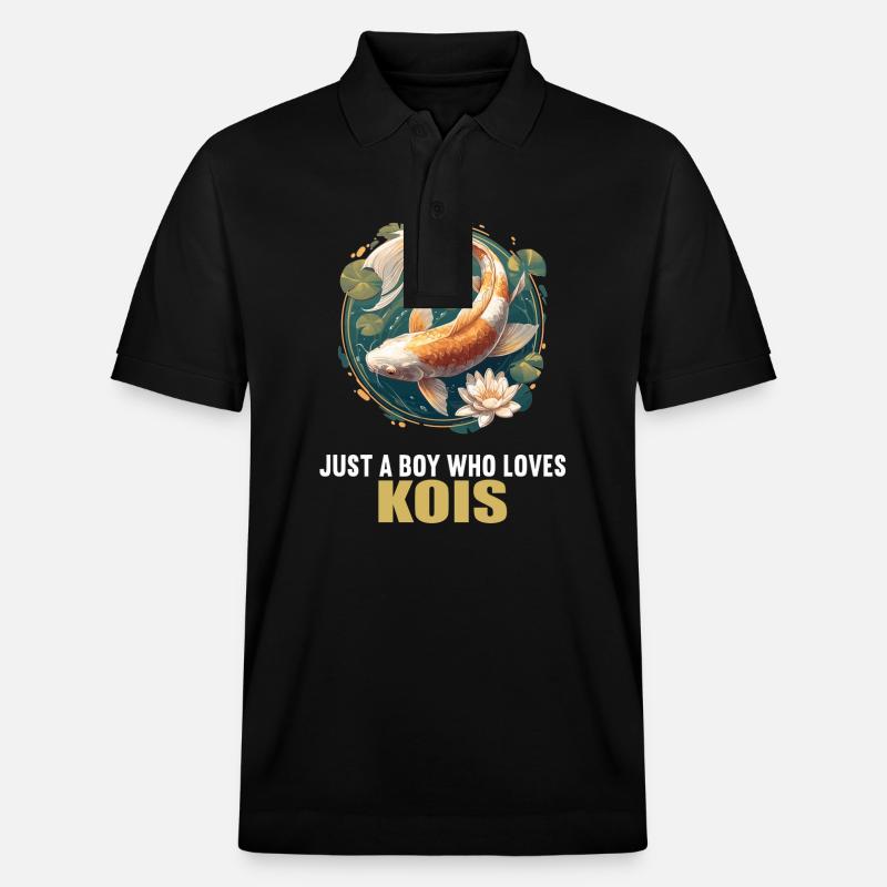 Kois Koi Karpfen - Stanley/Stella Unisex Bio-Poloshirt PREPSTER - Schwarz