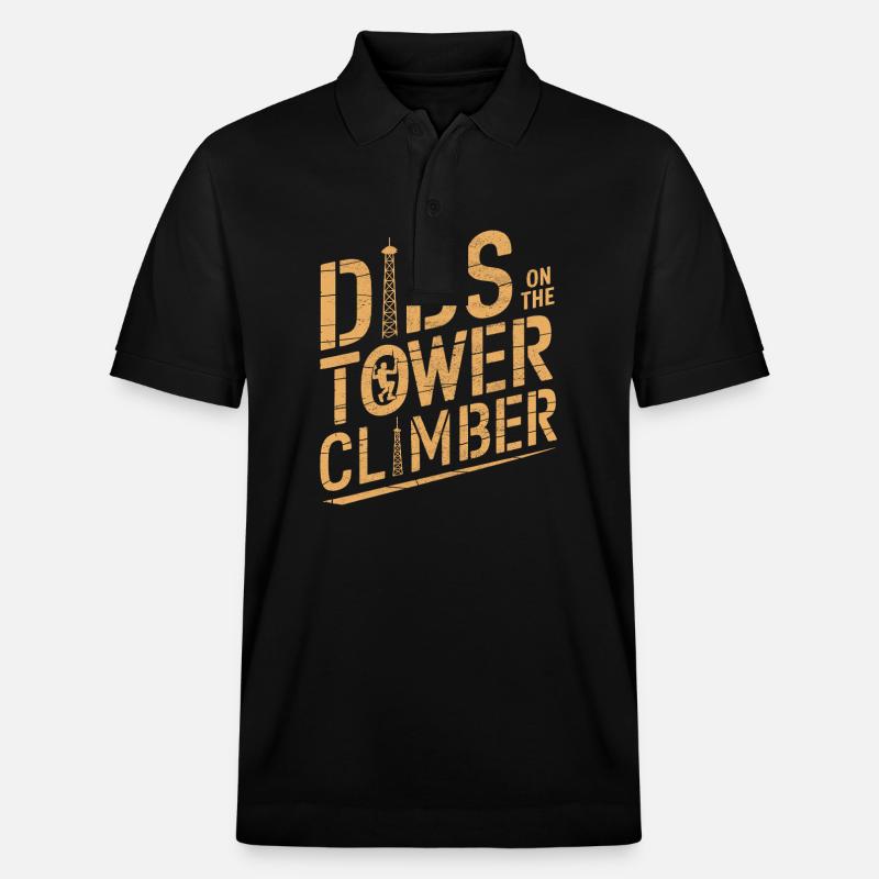 Industriekletterer Tower Climber Industrieklettern - Stanley/Stella Unisex Bio-Poloshirt PREPSTER - Schwarz