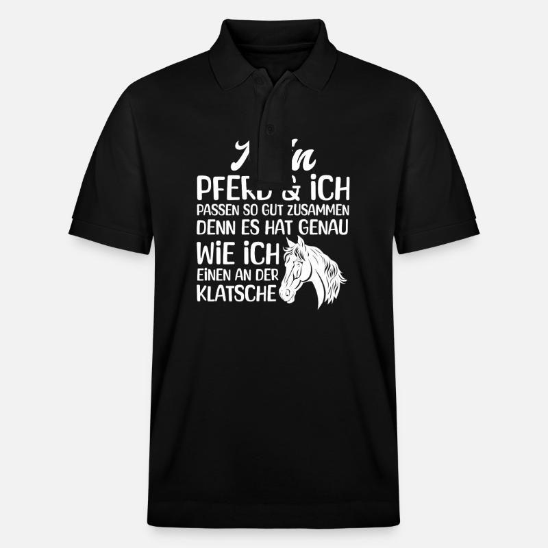 Mon cheval et moi - Polo PREPSTER bio Stanley/Stella Unisexe - noir