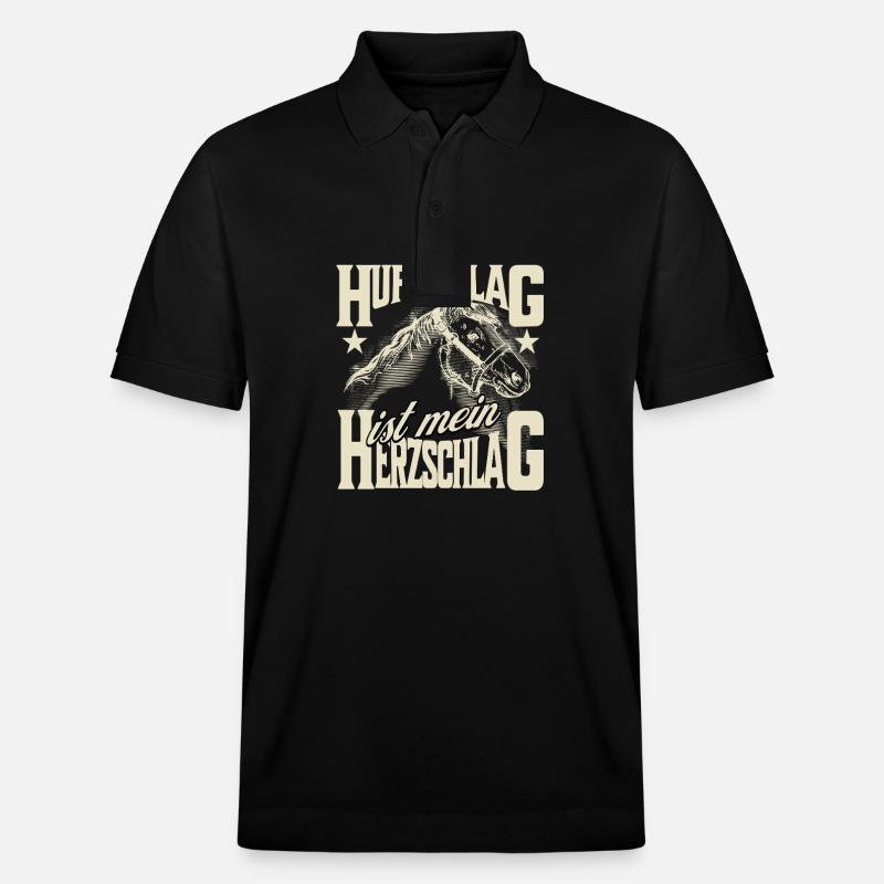 Dein Hufschlag - Stanley/Stella Unisex Bio-Poloshirt PREPSTER - Schwarz