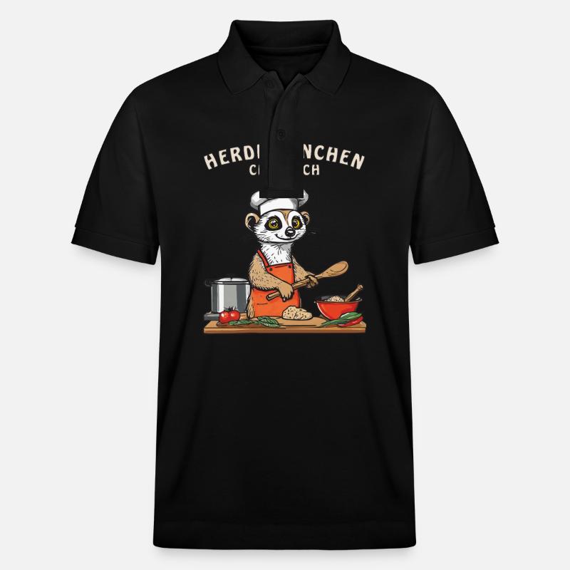 HERDMAN CHEF - Polo PREPSTER bio Stanley/Stella Unisexe - noir