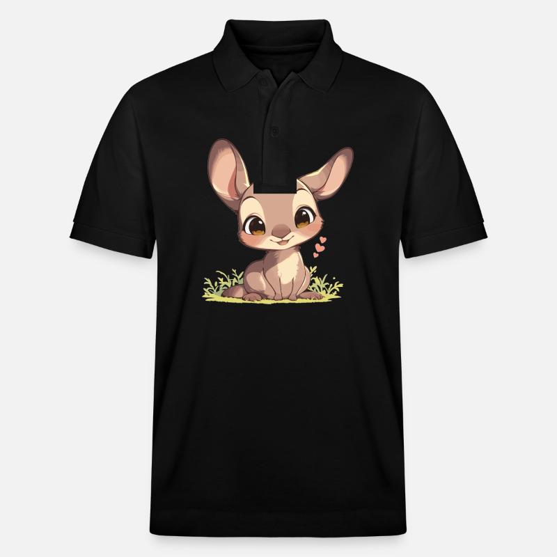 Kangourous Kangourou - Polo PREPSTER bio Stanley/Stella Unisexe - noir