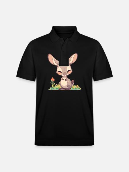 Kangaroos Kangaroo - Stanley/Stella Unisex Organic Polo Shirt PREPSTER - black