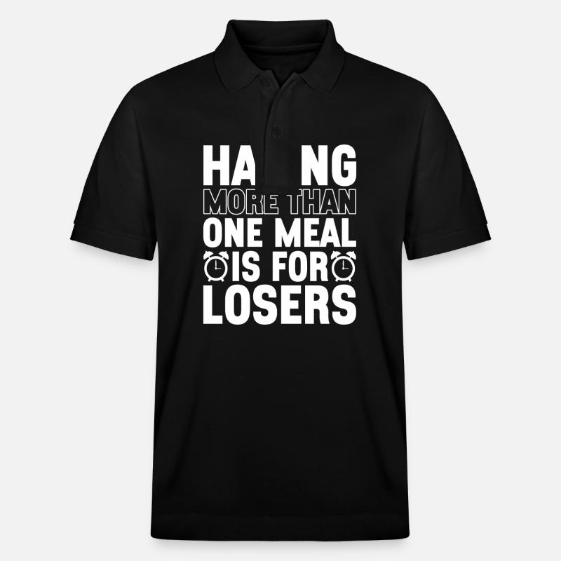 Intermittent fasting Intermittent fasting - Stanley/Stella Unisex Organic Polo Shirt PREPSTER - black