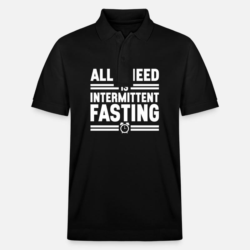 Intermittent fasting Intermittent fasting - Stanley/Stella Unisex Organic Polo Shirt PREPSTER - black