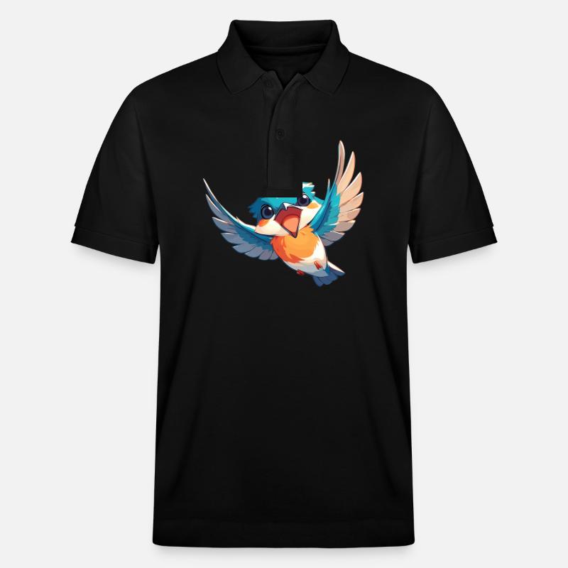 Martin-pêcheur Martin-pêcheur - Polo PREPSTER bio Stanley/Stella Unisexe - noir